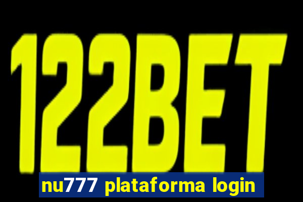 nu777 plataforma login